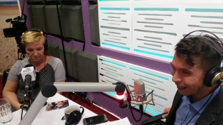 W radiowym studio z redaktorem Markiem Miśko